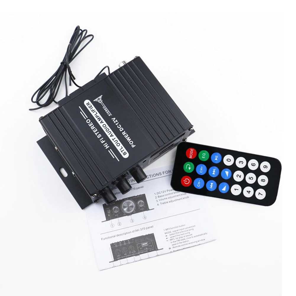 AK-370 Bluetooth Amplifier Pow - Home Cinema Bluetooth 评论和价格