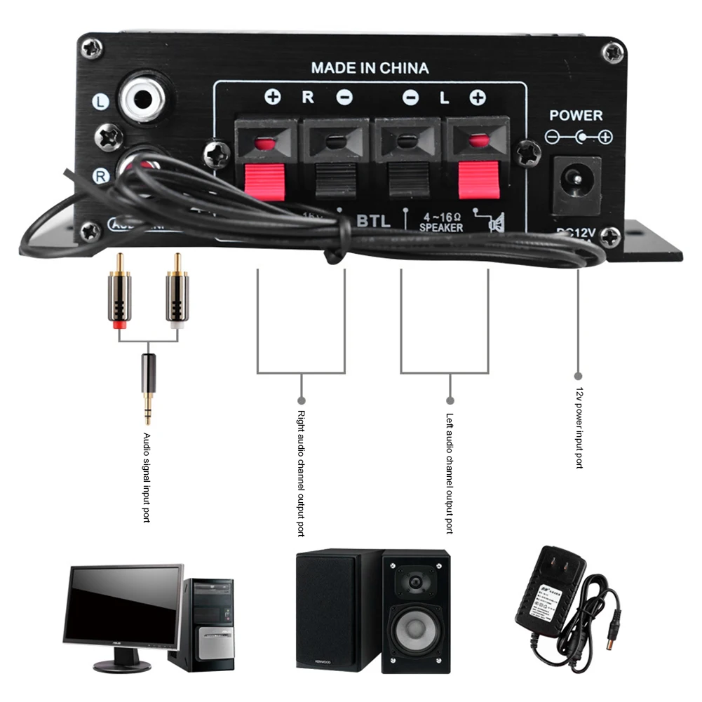 AK-370 Bluetooth Amplifier Pow - Home Cinema Bluetooth 评论和价格