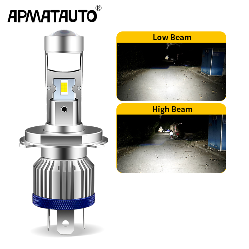 H4 HS1 LED Motorcycle Headligh - Projector Lamp Replacement 评论和价格