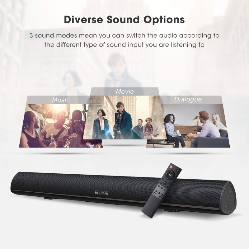 Powerful TV Soundbar Wired 100 - Home Cinema Of Soundbar 评论和价格