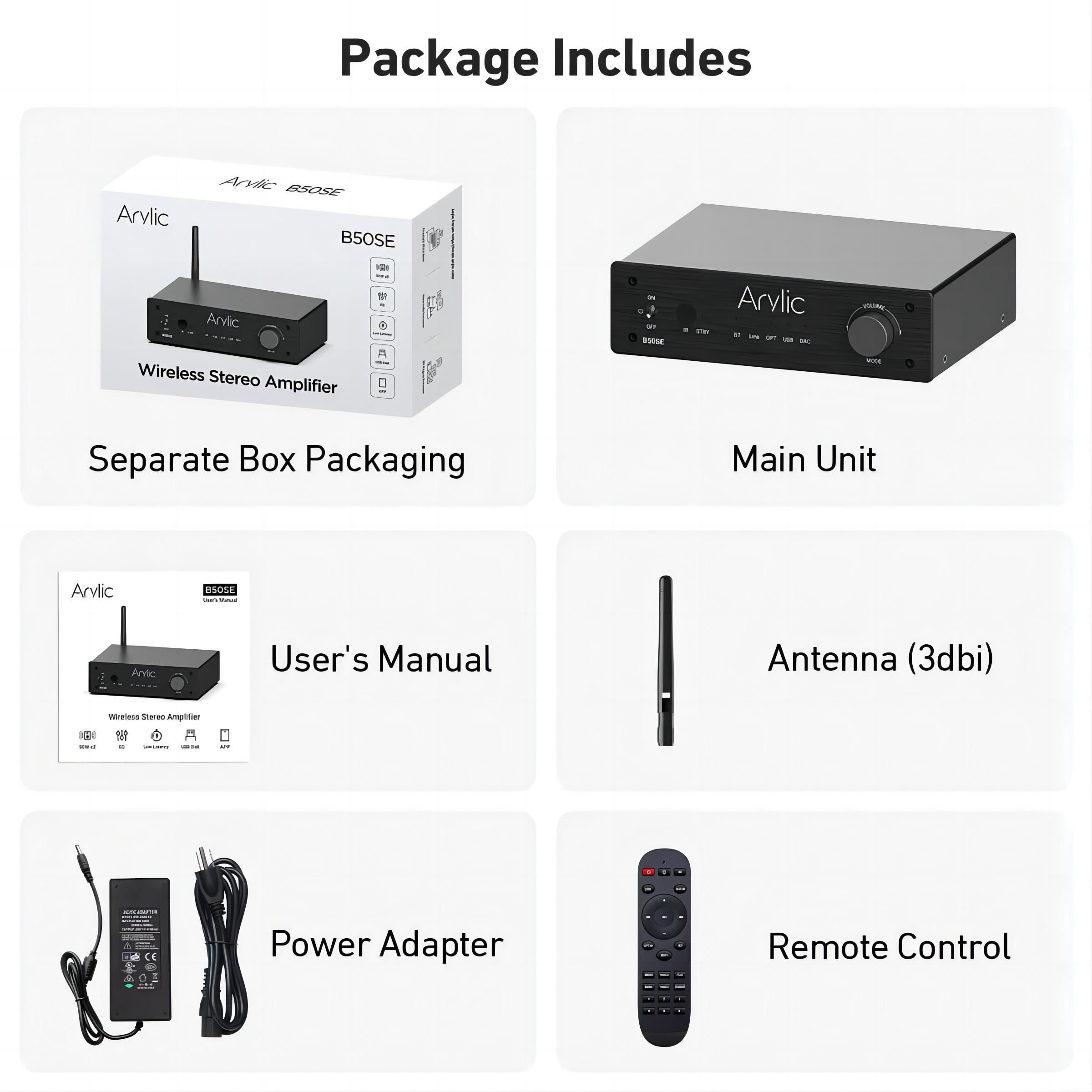Arylic  B50 SE Bluetooth Stere - Home Cinema Bluetooth 评论和价格