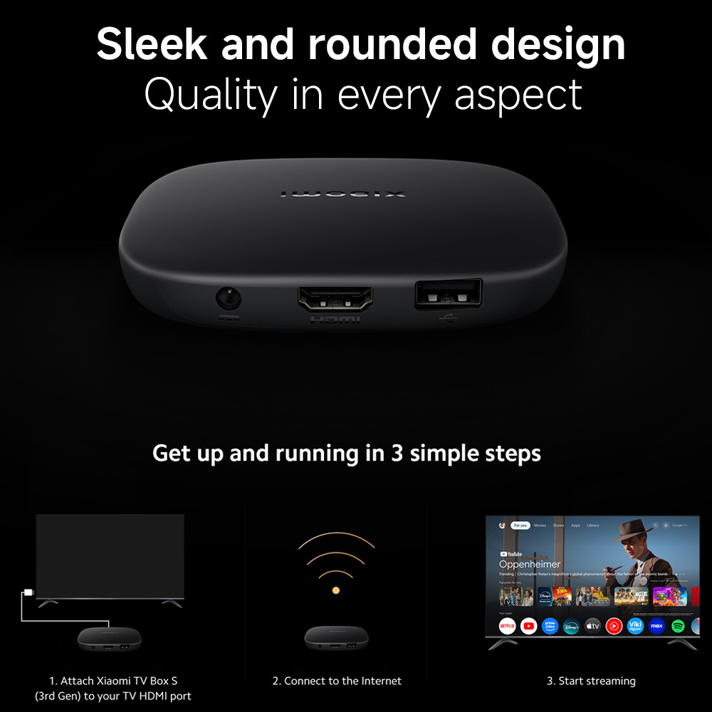 Global Version Xiaomi TV Box S - Home Cinema Dolby Atmos 评论和价格