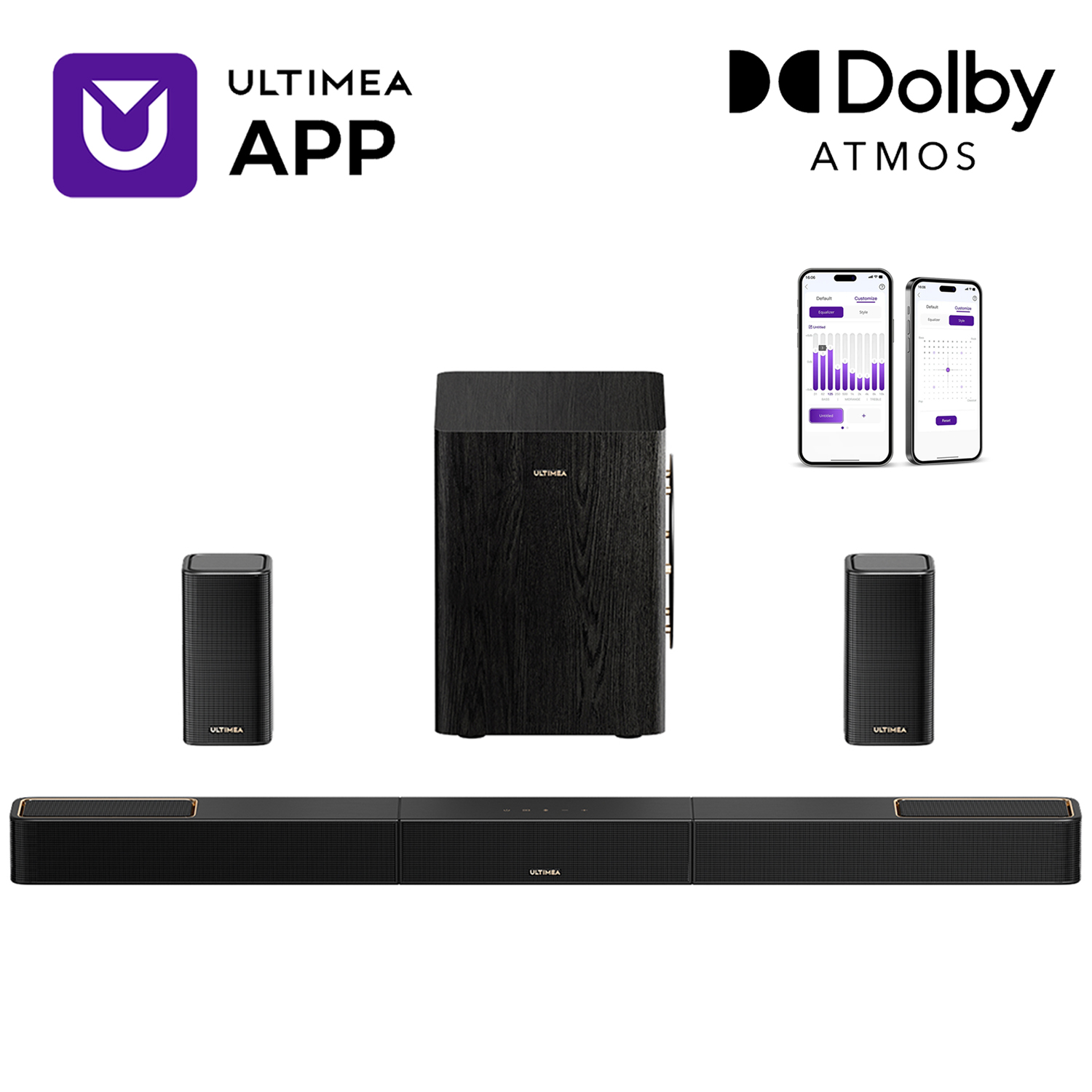 ULTIMEA 5.1.2 Surround Sound S - Home Cinema Dolby Atmos 评论和价格