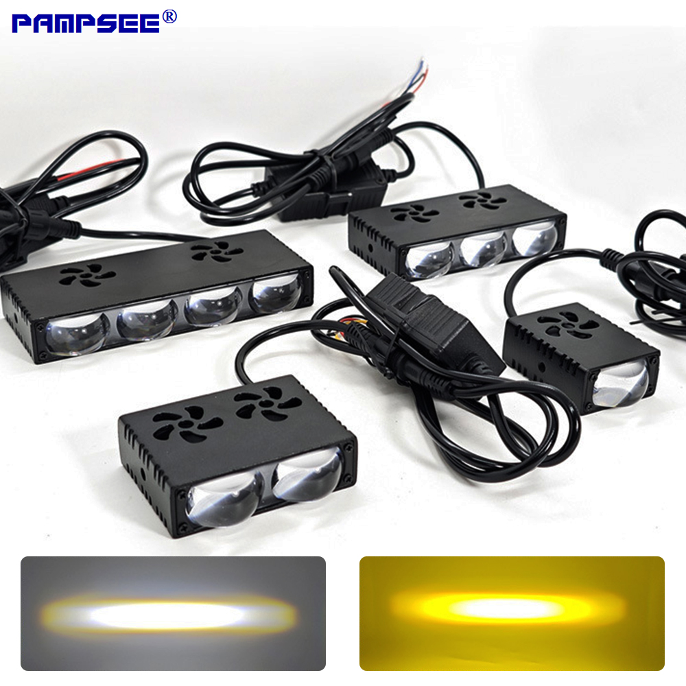 Car Grille LED Headlight Work  - Projector Lamp Replacement 评论和价格
