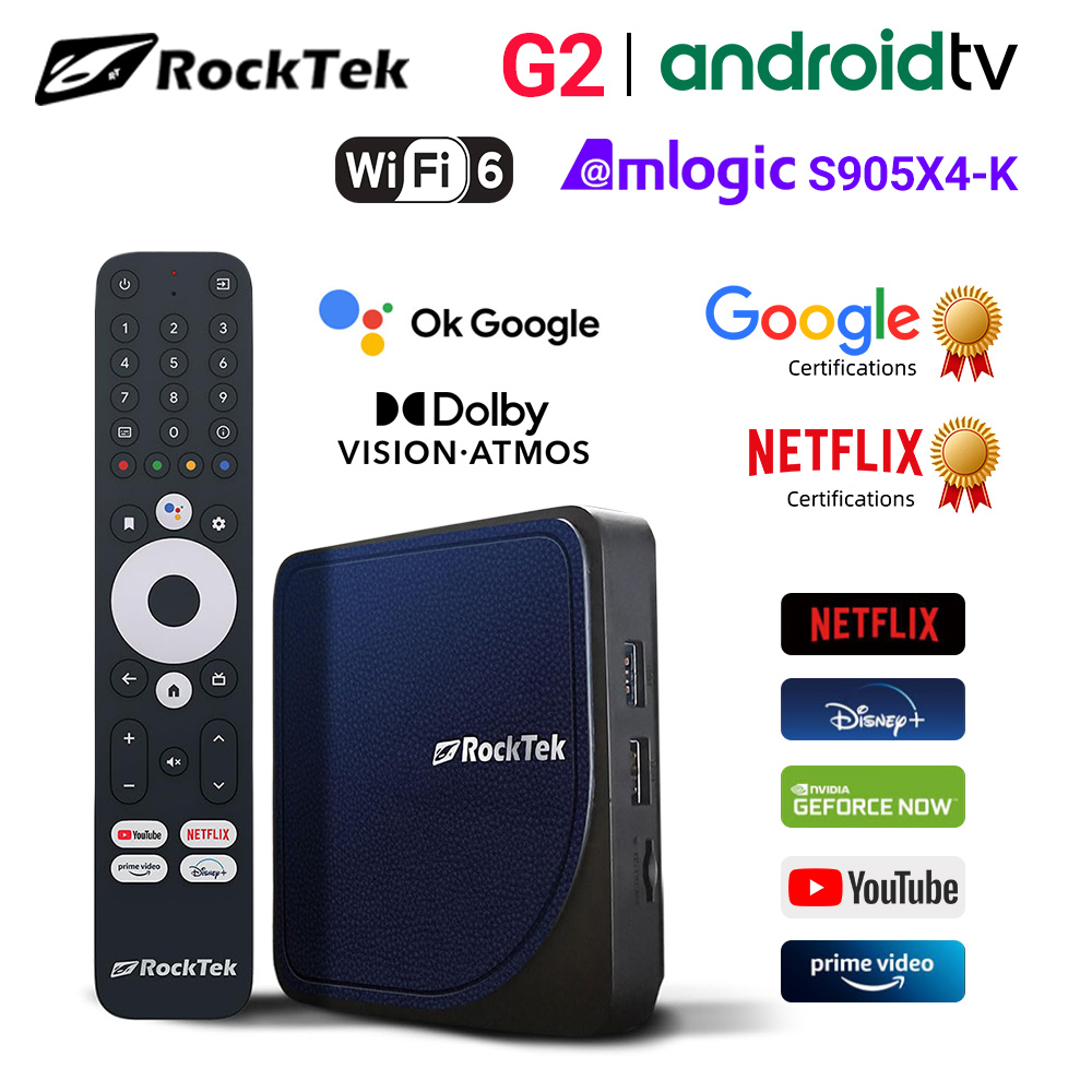 RockTek G2 4K Android TV 14 AT - Home Cinema Dolby Atmos 评论和价格
