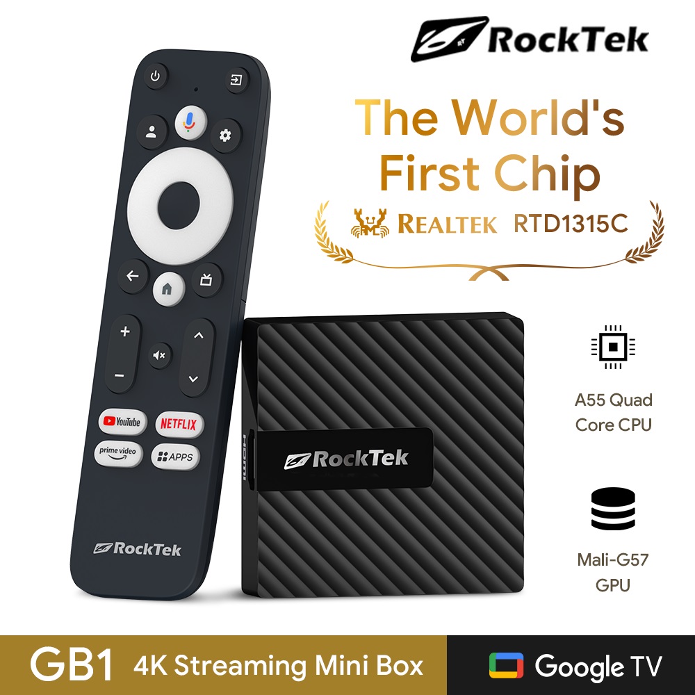 RockTek GB1 TV Dongle Netflix  - Home Cinema Dolby Atmos 评论和价格